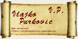 Vlajko Purković vizit kartica